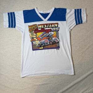 Vintage 80s Racing World of Outlaws T Shirt